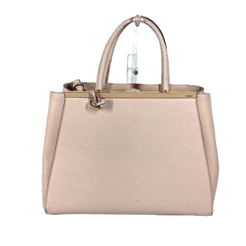 FENDI Shoulder Bag 8BH250 leather beige To joule