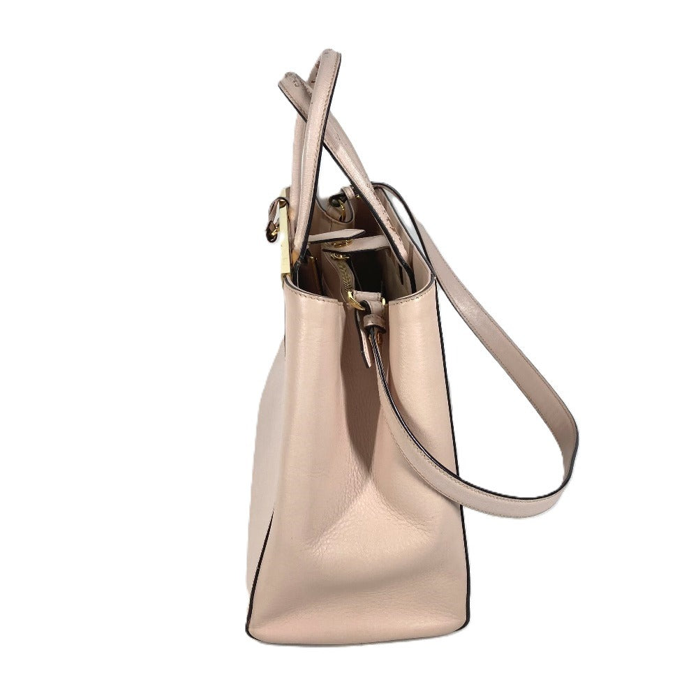 FENDI Shoulder Bag 8BH250 leather beige To joule