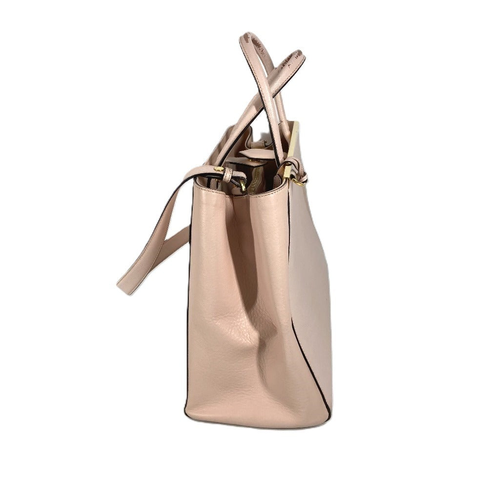 FENDI Shoulder Bag 8BH250 leather beige To joule