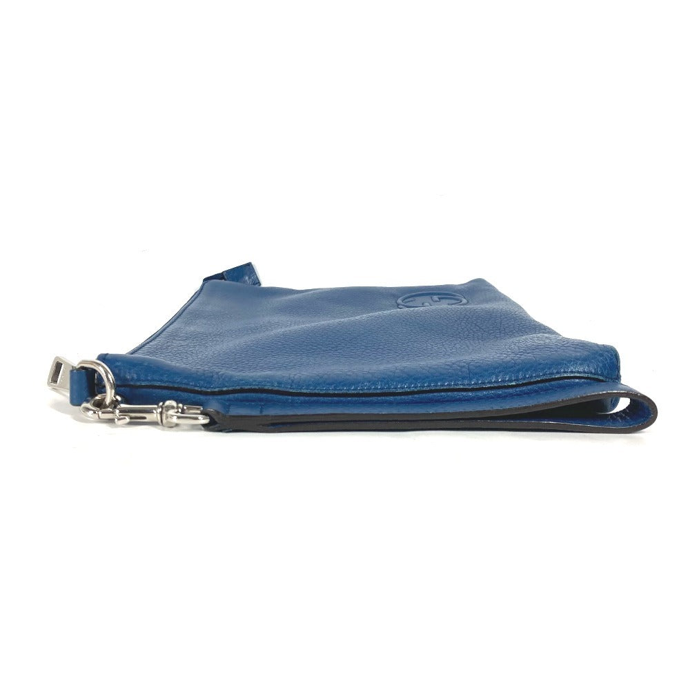 GUCCI business bag 322054 leather blue GG Interlocking G