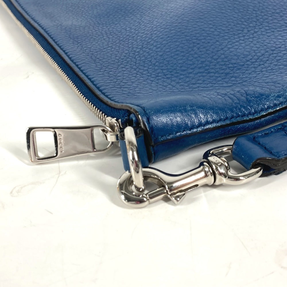 GUCCI business bag 322054 leather blue GG Interlocking G