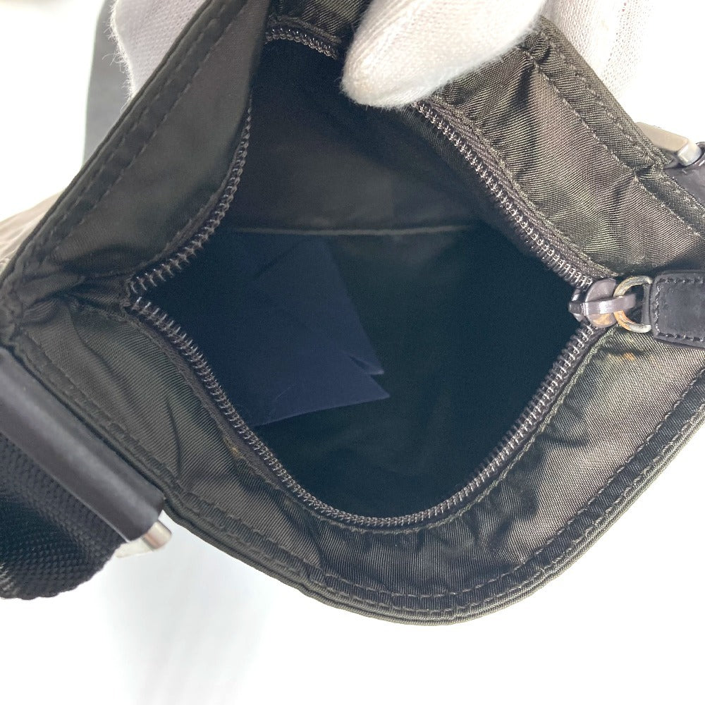 PRADA Shoulder Bag BT7372 Nylon Brown Triangle logo plate