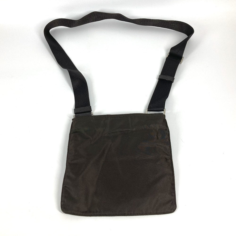PRADA Shoulder Bag BT7372 Nylon Brown Triangle logo plate