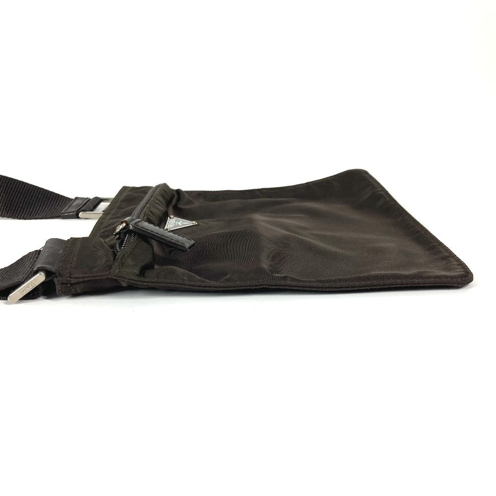 PRADA Shoulder Bag BT7372 Nylon Brown Triangle logo plate