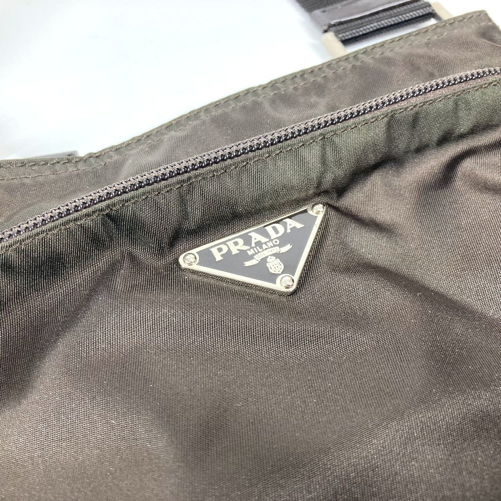 PRADA Shoulder Bag BT7372 Nylon Brown Triangle logo plate