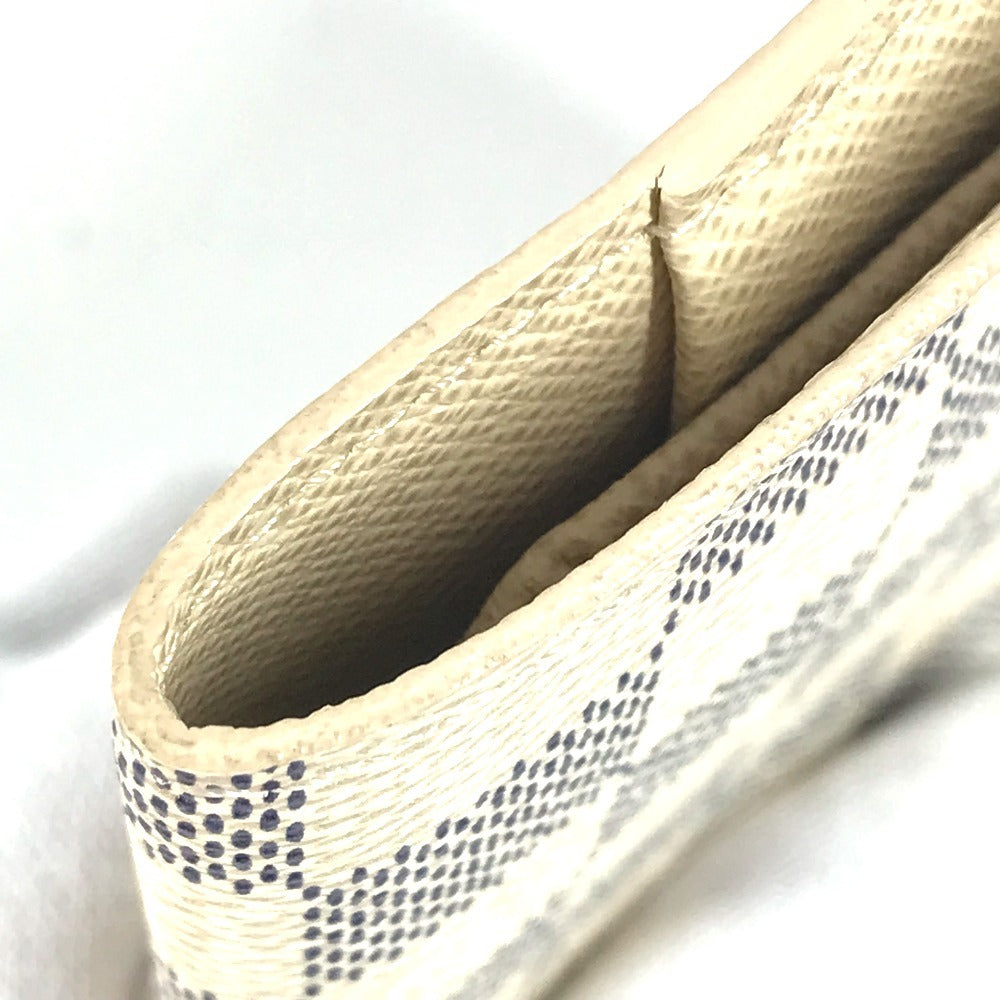 LOUIS VUITTON passport case N60032 Damier Azur Canvas white Damier Azur Couvel Tulle Passopole