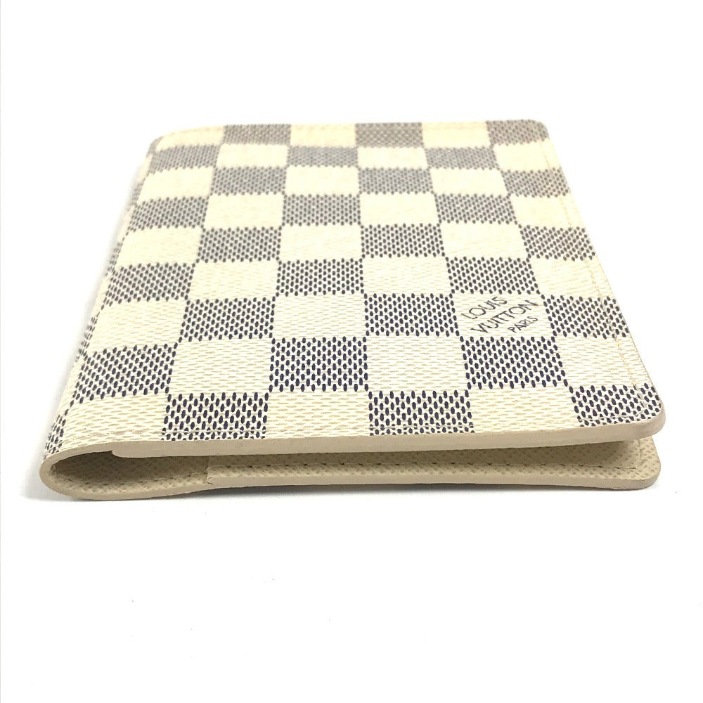 LOUIS VUITTON passport case N60032 Damier Azur Canvas white Damier Azur Couvel Tulle Passopole