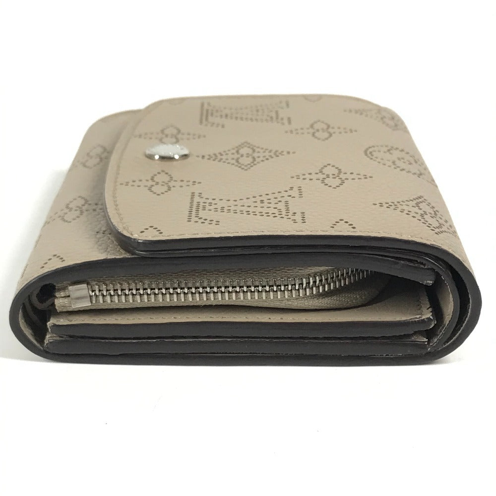 LOUIS VUITTON Folded wallet M62542 monogram mahina leather beige Monogram Mahina Portefeuille Iris Compact