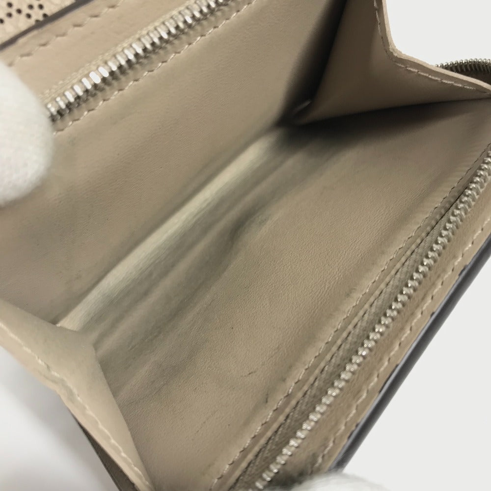 LOUIS VUITTON Folded wallet M62542 monogram mahina leather beige Monogram Mahina Portefeuille Iris Compact