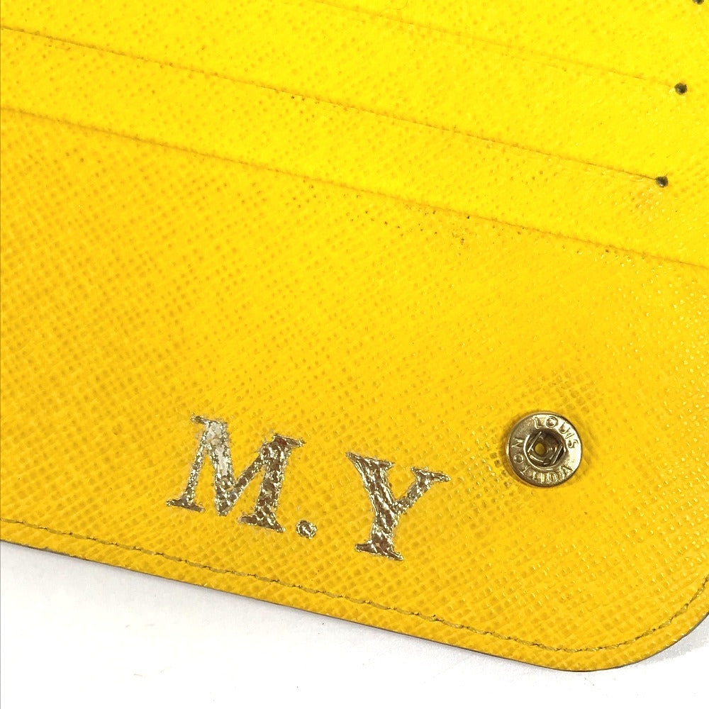 LOUIS VUITTON Long Wallet Purse M93750 Monogram multicolor canvas yellow Monogram multicolor Portefeuille Ansolit