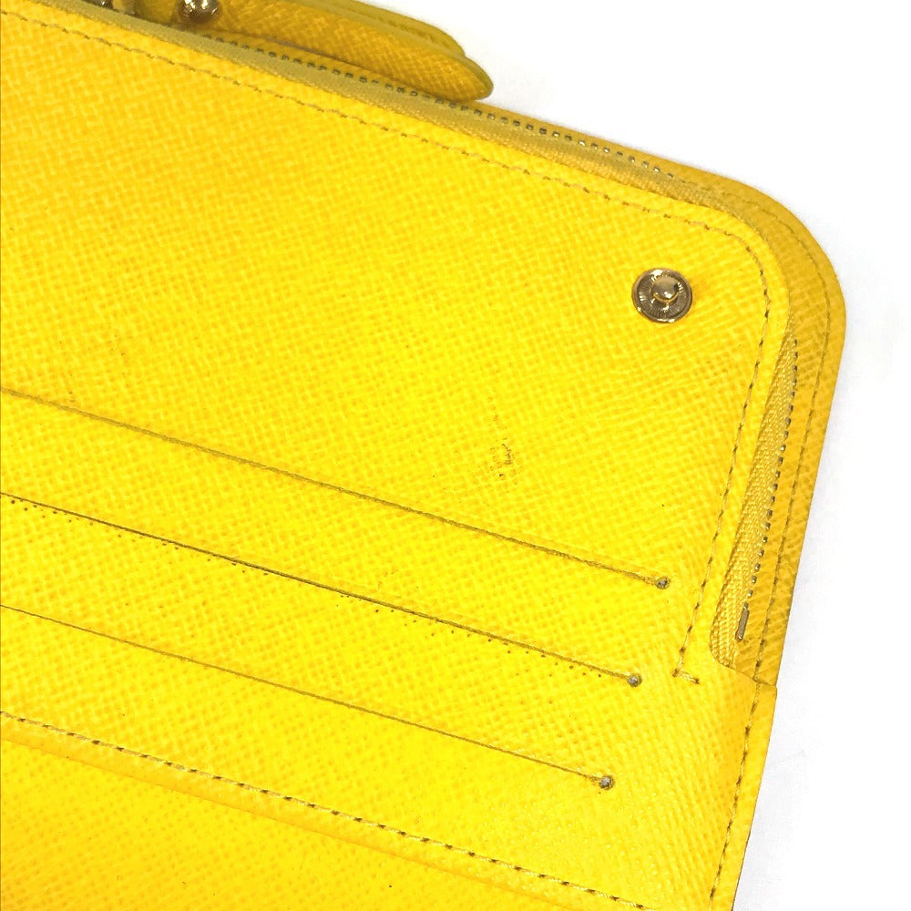 LOUIS VUITTON Long Wallet Purse M93750 Monogram multicolor canvas yellow Monogram multicolor Portefeuille Ansolit