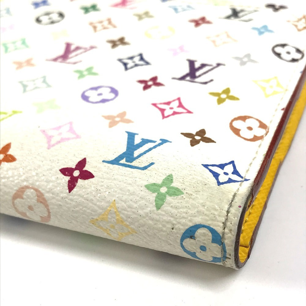 LOUIS VUITTON Long Wallet Purse M93750 Monogram multicolor canvas yellow Monogram multicolor Portefeuille Ansolit