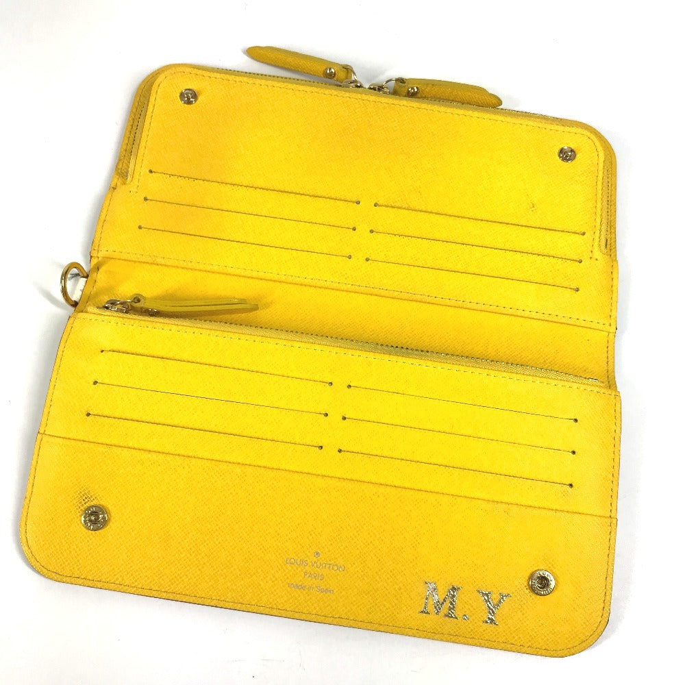 LOUIS VUITTON Long Wallet Purse M93750 Monogram multicolor canvas yellow Monogram multicolor Portefeuille Ansolit