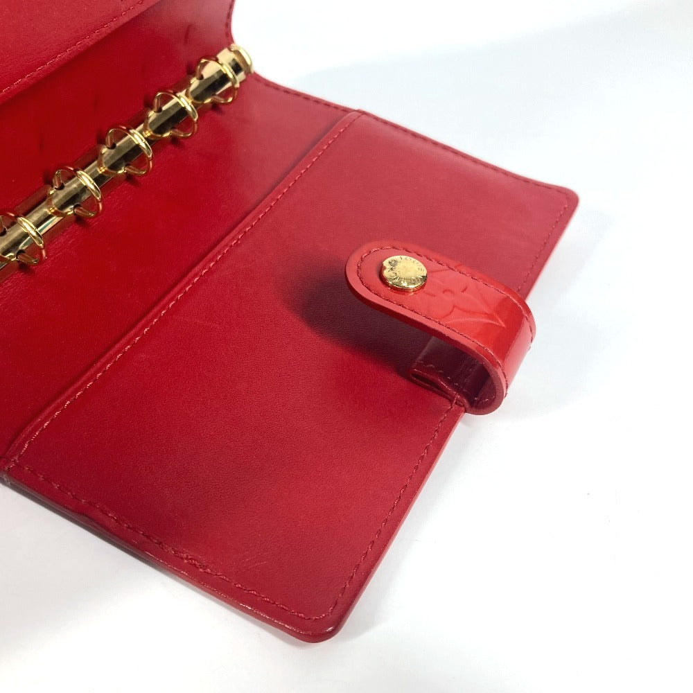 LOUIS VUITTON Notebook cover R21016 Monogram Vernis Canvas Red Monogram Vernis Agenda PM Agenda PM