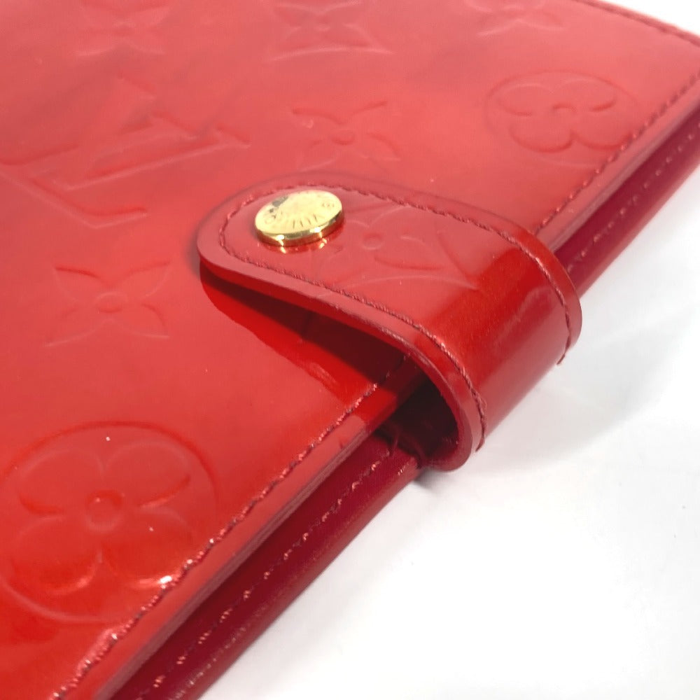 LOUIS VUITTON Notebook cover R21016 Monogram Vernis Canvas Red Monogram Vernis Agenda PM Agenda PM