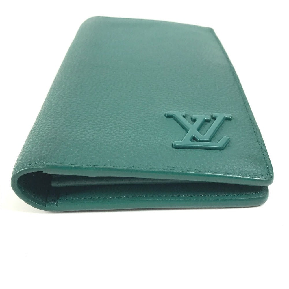 LOUIS VUITTON Long Wallet Purse M82279 leather green LV Aerogram Portefeuille Blaza NM