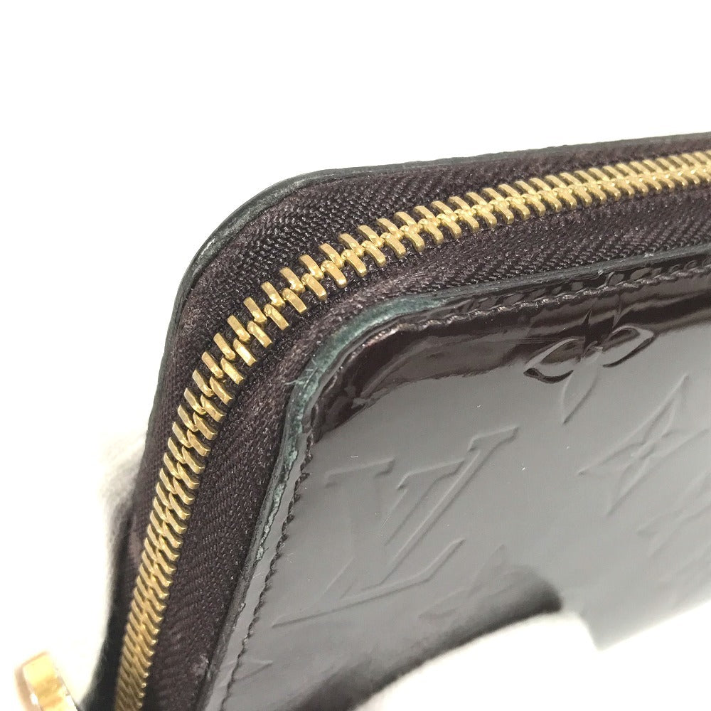 LOUIS VUITTON Long Wallet Purse M93522 Monogram Vernis Canvas purple Monogram Vernis Zippy wallet