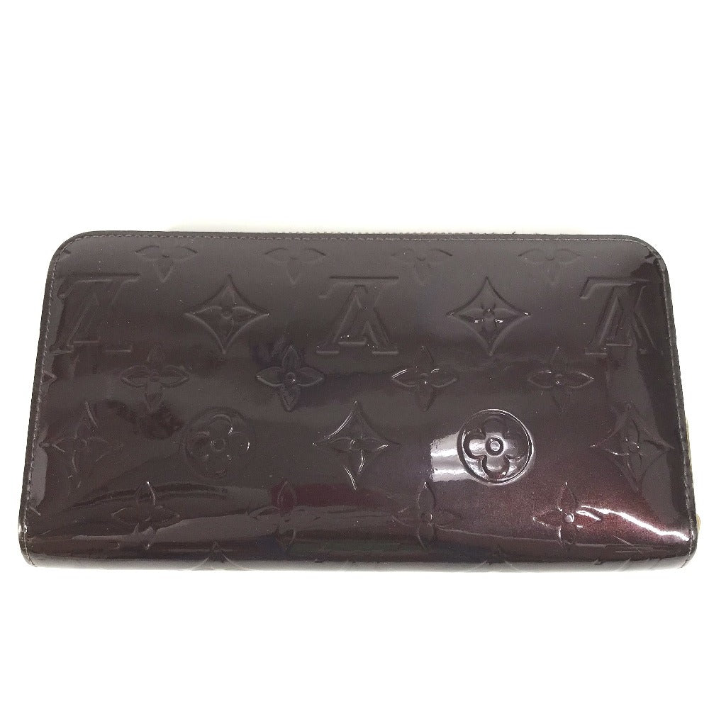 LOUIS VUITTON Long Wallet Purse M93522 Monogram Vernis Canvas purple Monogram Vernis Zippy wallet