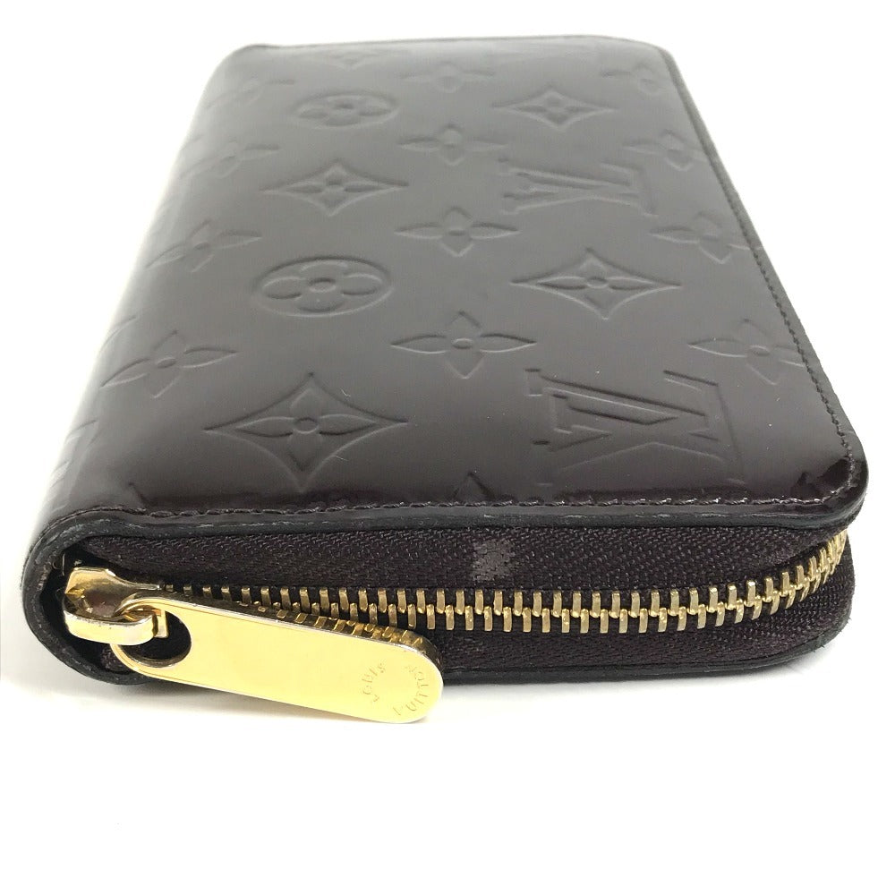 LOUIS VUITTON Long Wallet Purse M93522 Monogram Vernis Canvas purple Monogram Vernis Zippy wallet