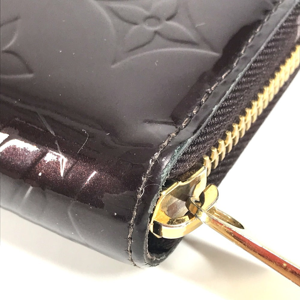 LOUIS VUITTON Long Wallet Purse M93522 Monogram Vernis Canvas purple Monogram Vernis Zippy wallet