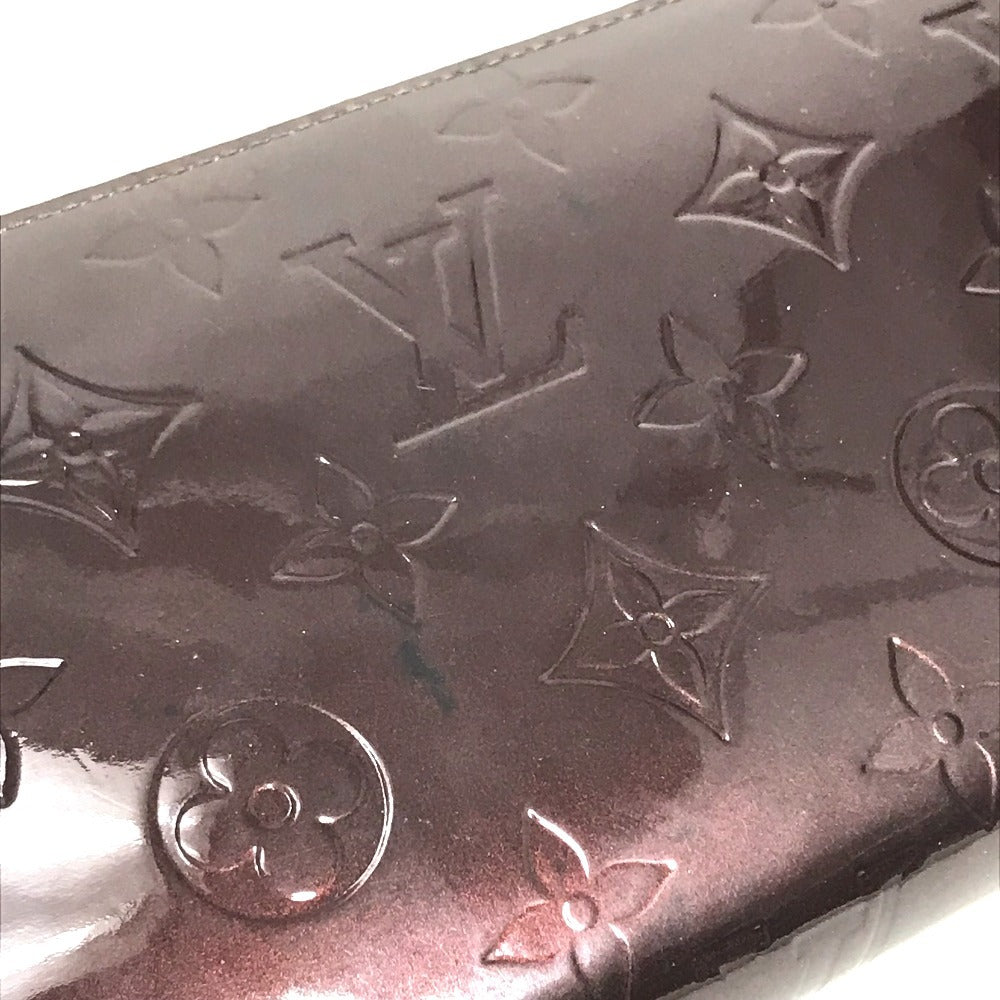 LOUIS VUITTON Long Wallet Purse M93522 Monogram Vernis Canvas purple Monogram Vernis Zippy wallet
