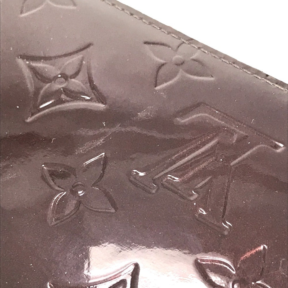 LOUIS VUITTON Long Wallet Purse M93522 Monogram Vernis Canvas purple Monogram Vernis Zippy wallet