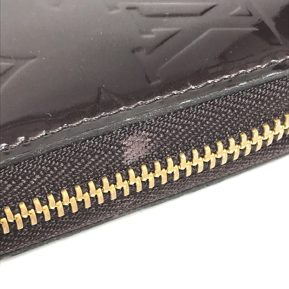 LOUIS VUITTON Long Wallet Purse M93522 Monogram Vernis Canvas purple Monogram Vernis Zippy wallet
