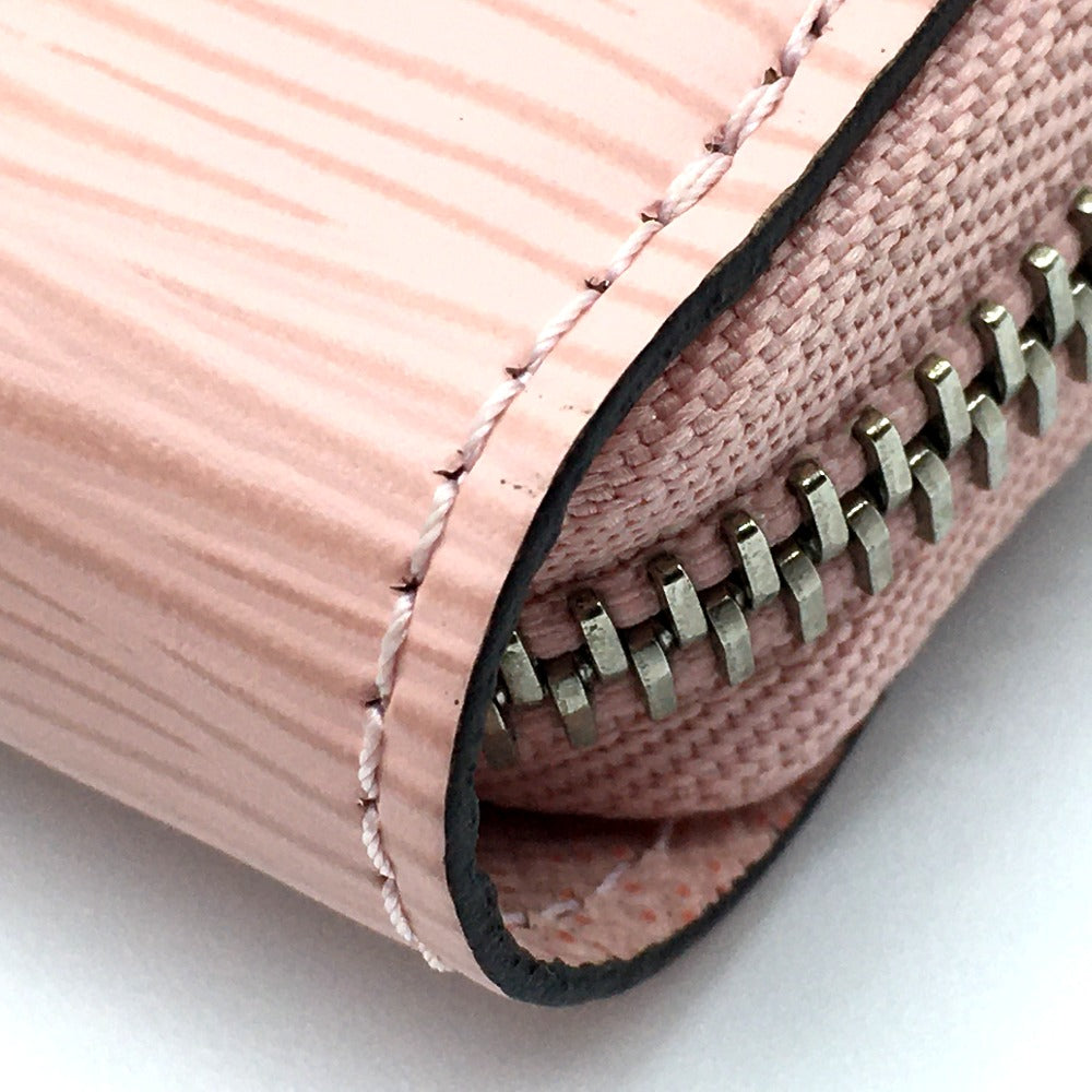 LOUIS VUITTON Long Wallet Purse M61863 Epi Leather Pink type Epi Zippy wallet Women Used Authentic