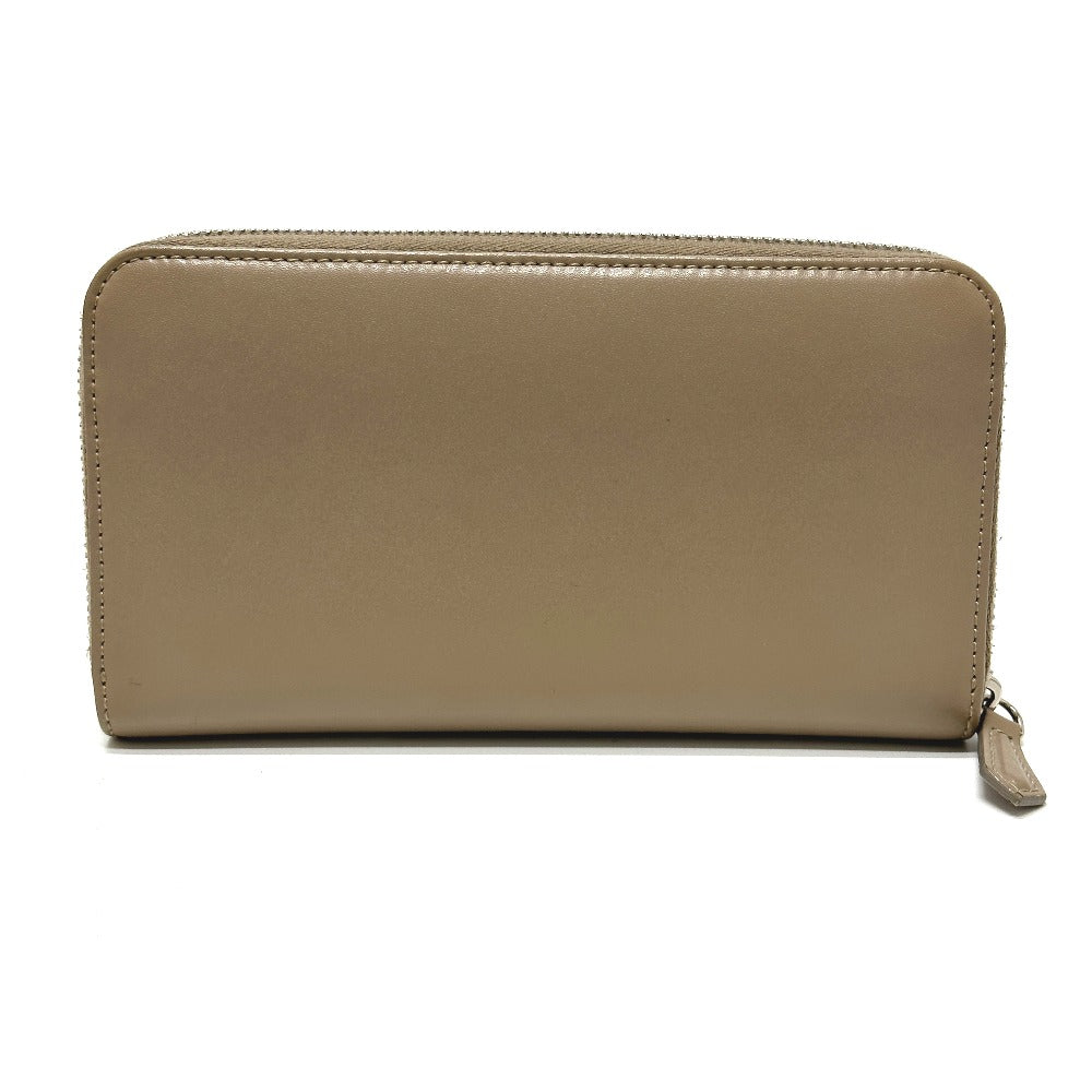 FENDI Long Wallet Purse 8M0299 leather beige By the way mens Used Authentic