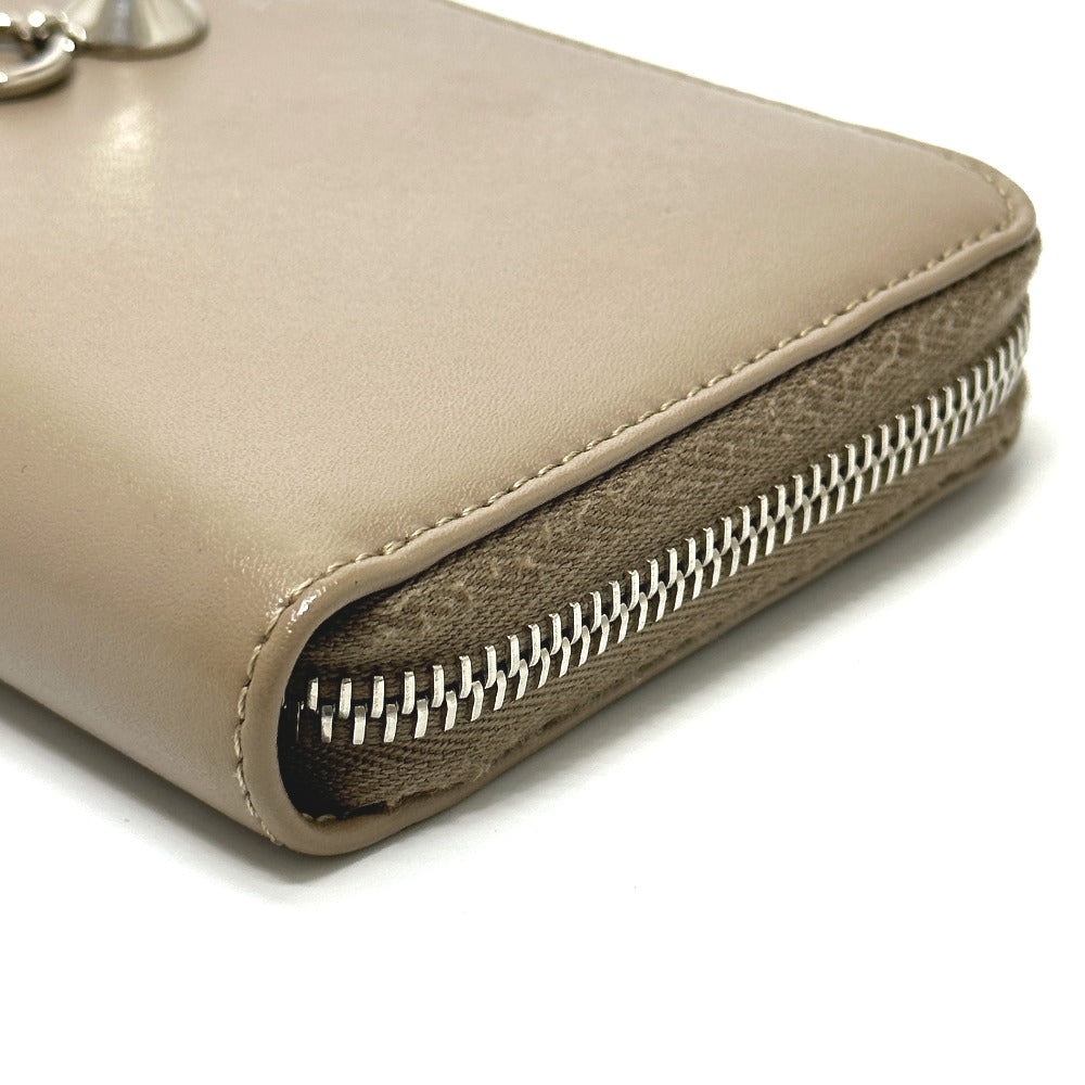 FENDI Long Wallet Purse 8M0299 leather beige By the way mens Used Authentic