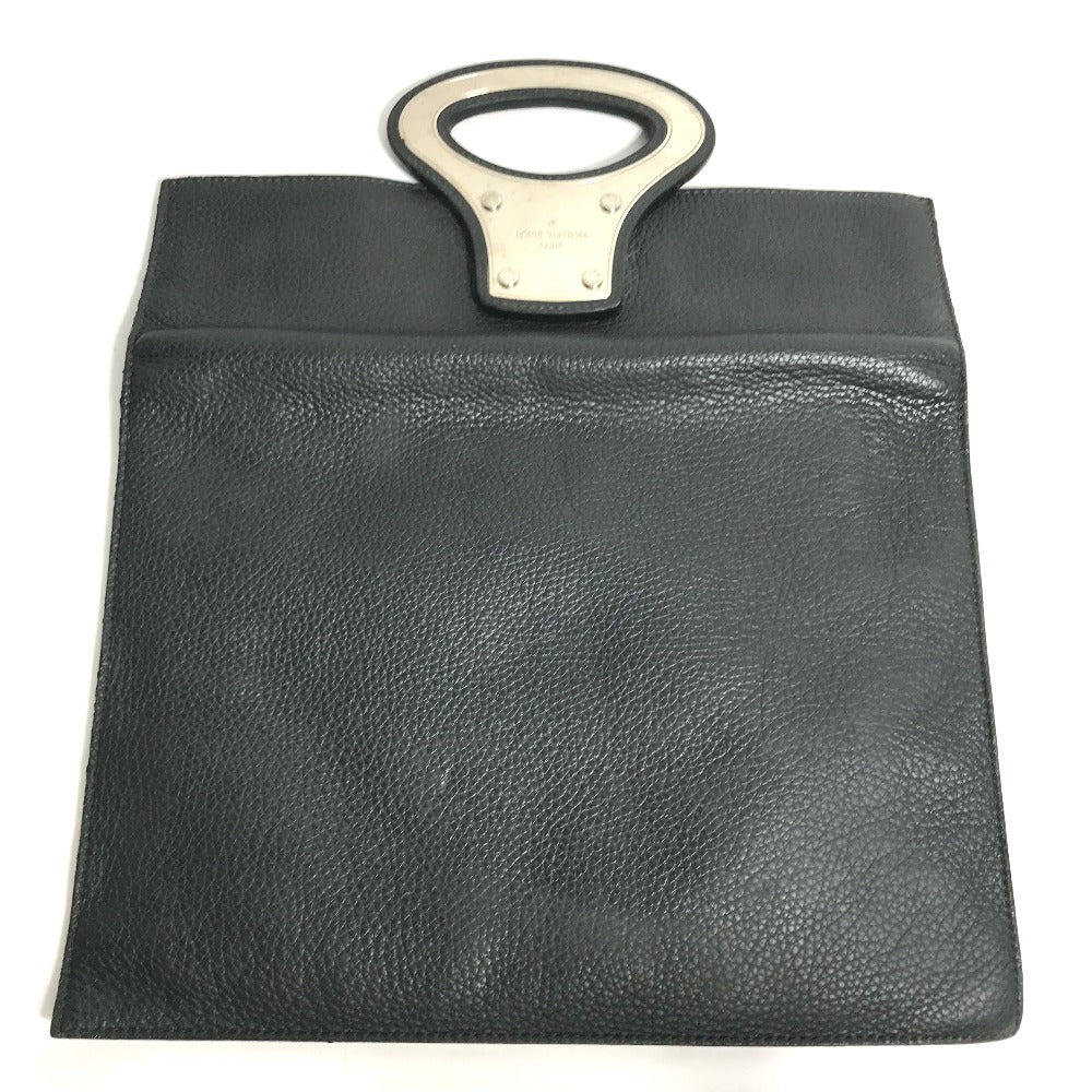 LOUIS VUITTON Clutch bag M48811 Taurillon Clemence Leather black Bag portfolio