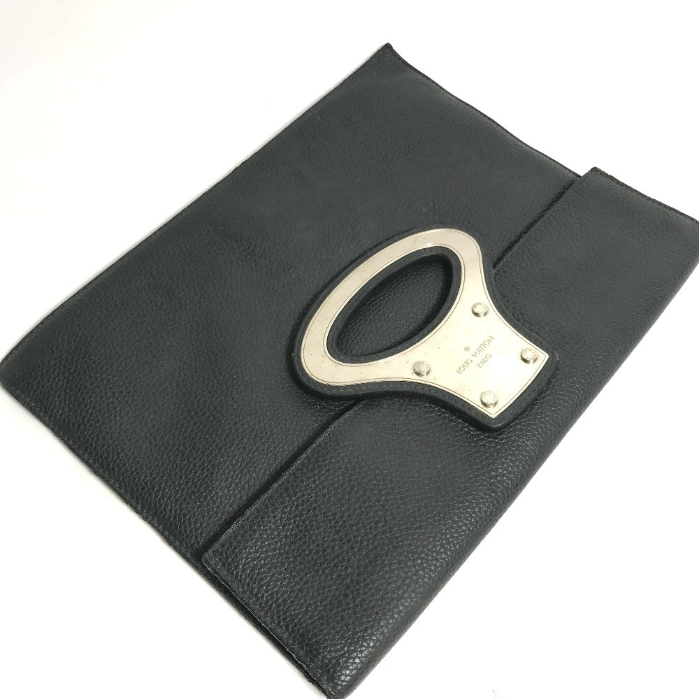 LOUIS VUITTON Clutch bag M48811 Taurillon Clemence Leather black Bag portfolio