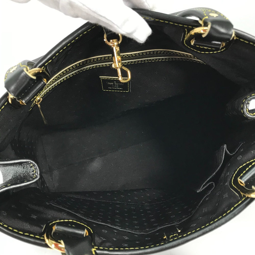 LOUIS VUITTON Handbag M95650 Suhari leather black Suhari Majesty Women Used Authentic