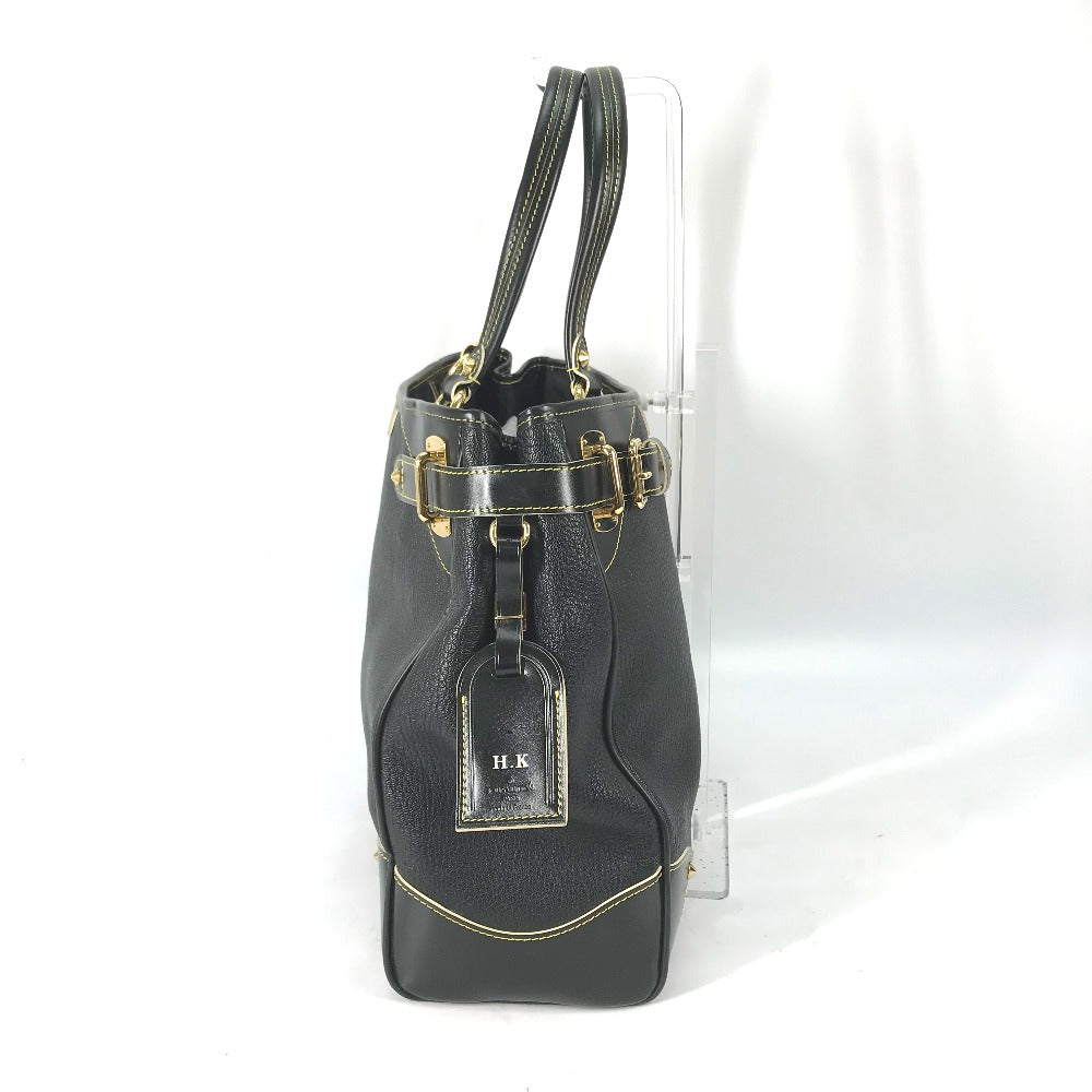 LOUIS VUITTON Handbag M95650 Suhari leather black Suhari Majesty Women Used Authentic