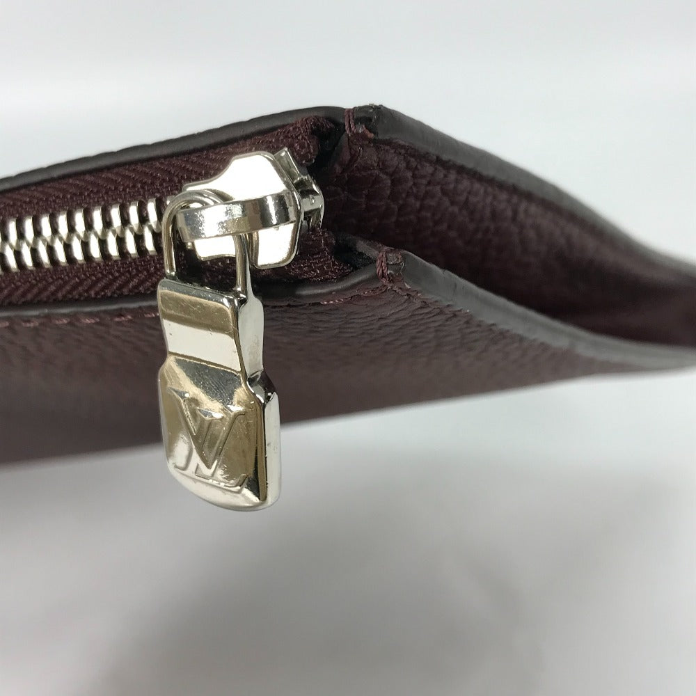 LOUIS VUITTON Clutch bag M53217 Taurillon Clemence Leather Brown Pochette Jules GM
