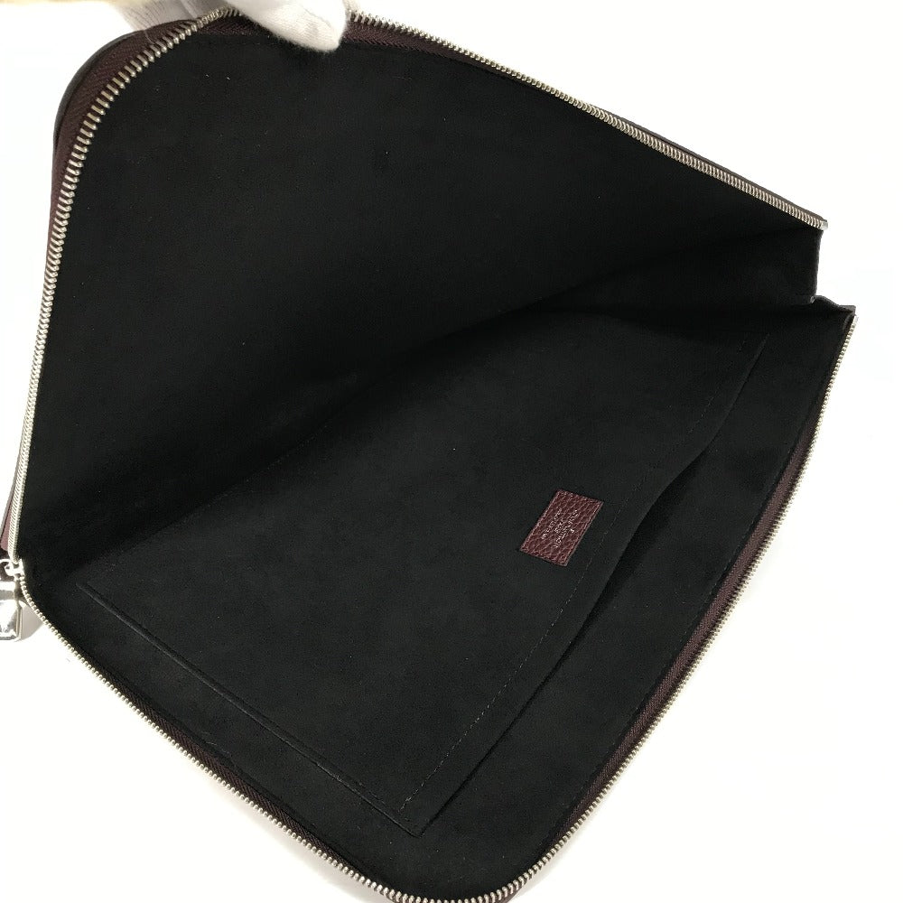 LOUIS VUITTON Clutch bag M53217 Taurillon Clemence Leather Brown Pochette Jules GM
