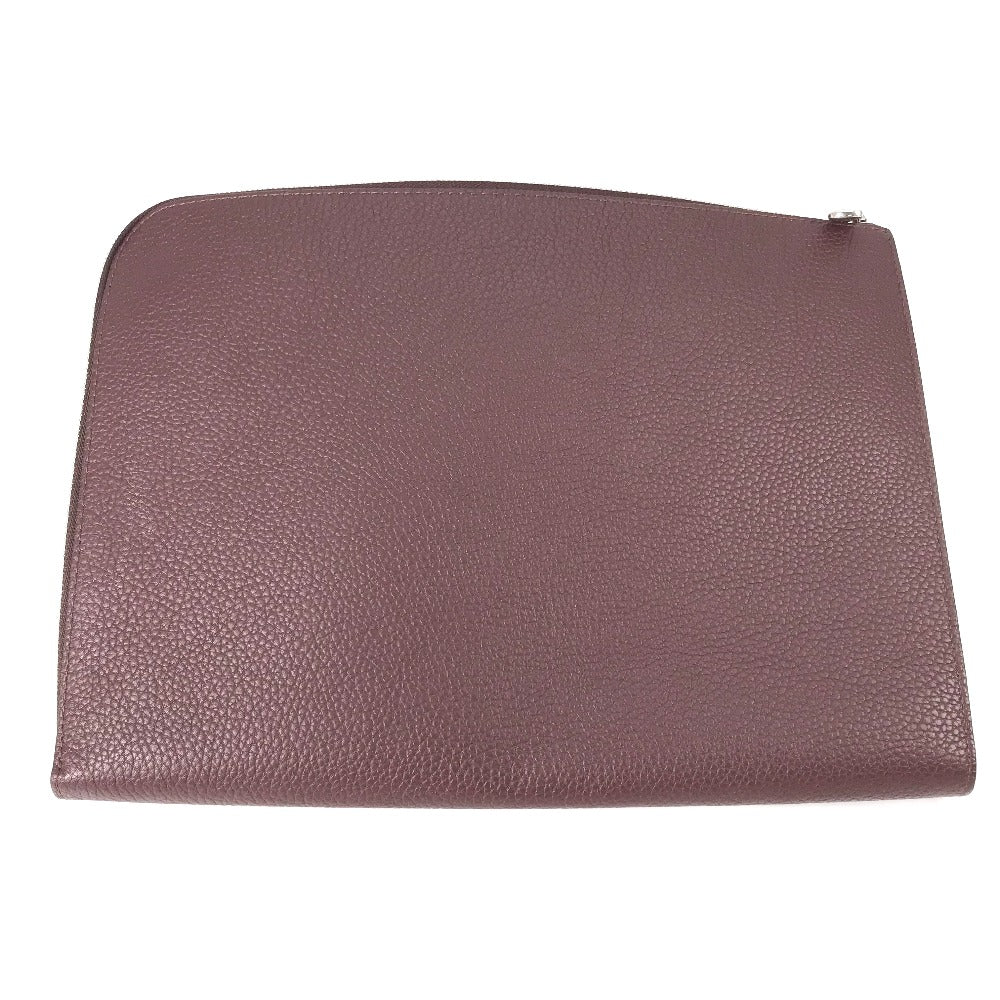 LOUIS VUITTON Clutch bag M53217 Taurillon Clemence Leather Brown Pochette Jules GM