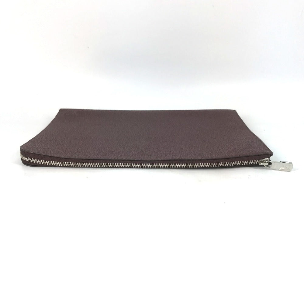 LOUIS VUITTON Clutch bag M53217 Taurillon Clemence Leather Brown Pochette Jules GM