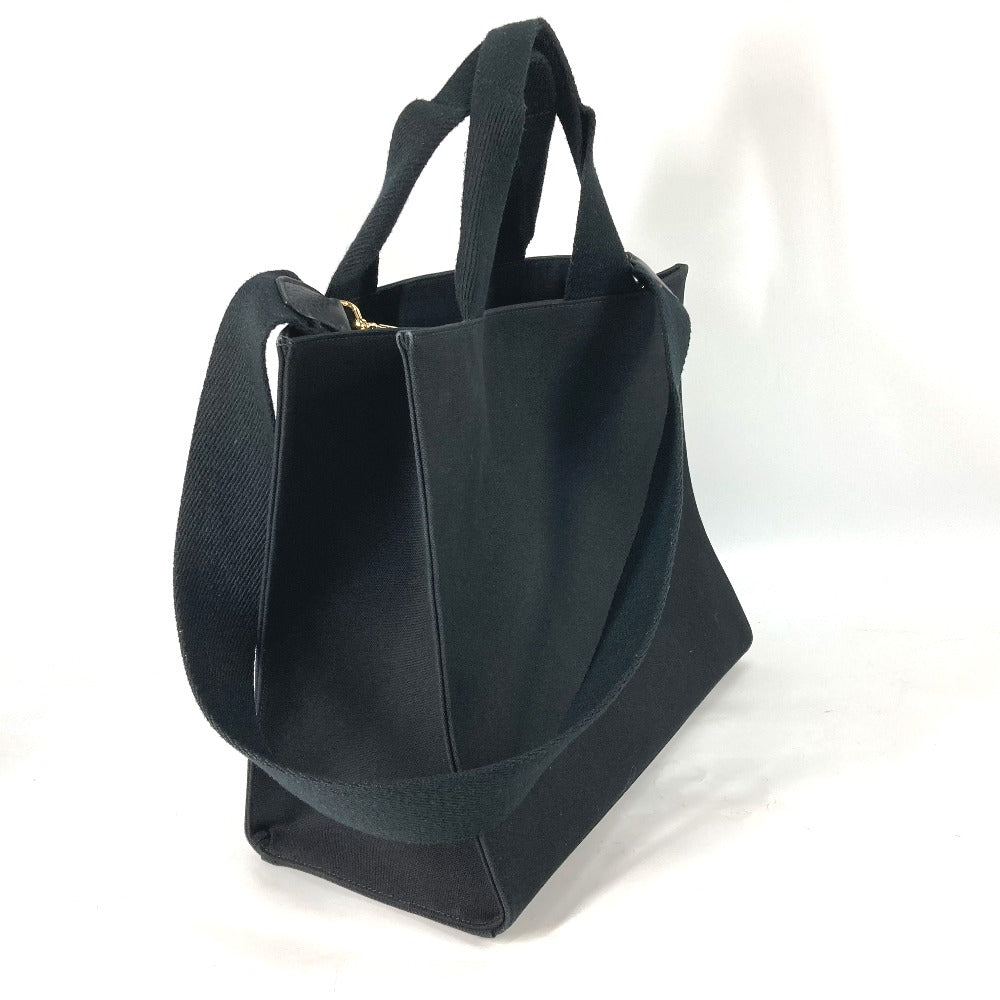 FENDI Shoulder Bag 8BH395 canvas black VERSACE collaboration FENDACE FENDACE Women Used Authentic