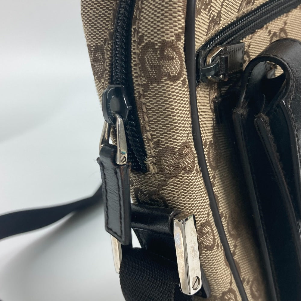 GUCCI Shoulder Bag 018 1619 Canvas / leather beige Pochette GG