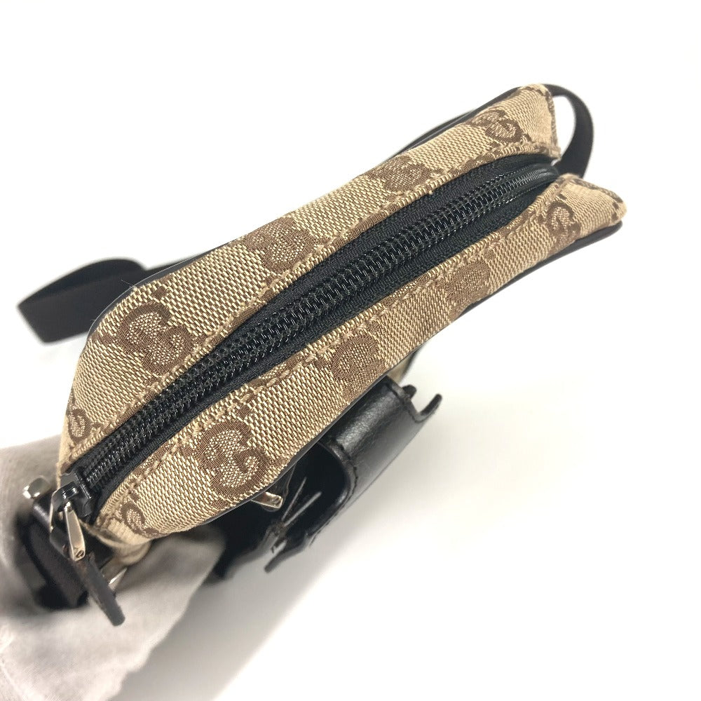 GUCCI Shoulder Bag 018 1619 Canvas / leather beige Pochette GG