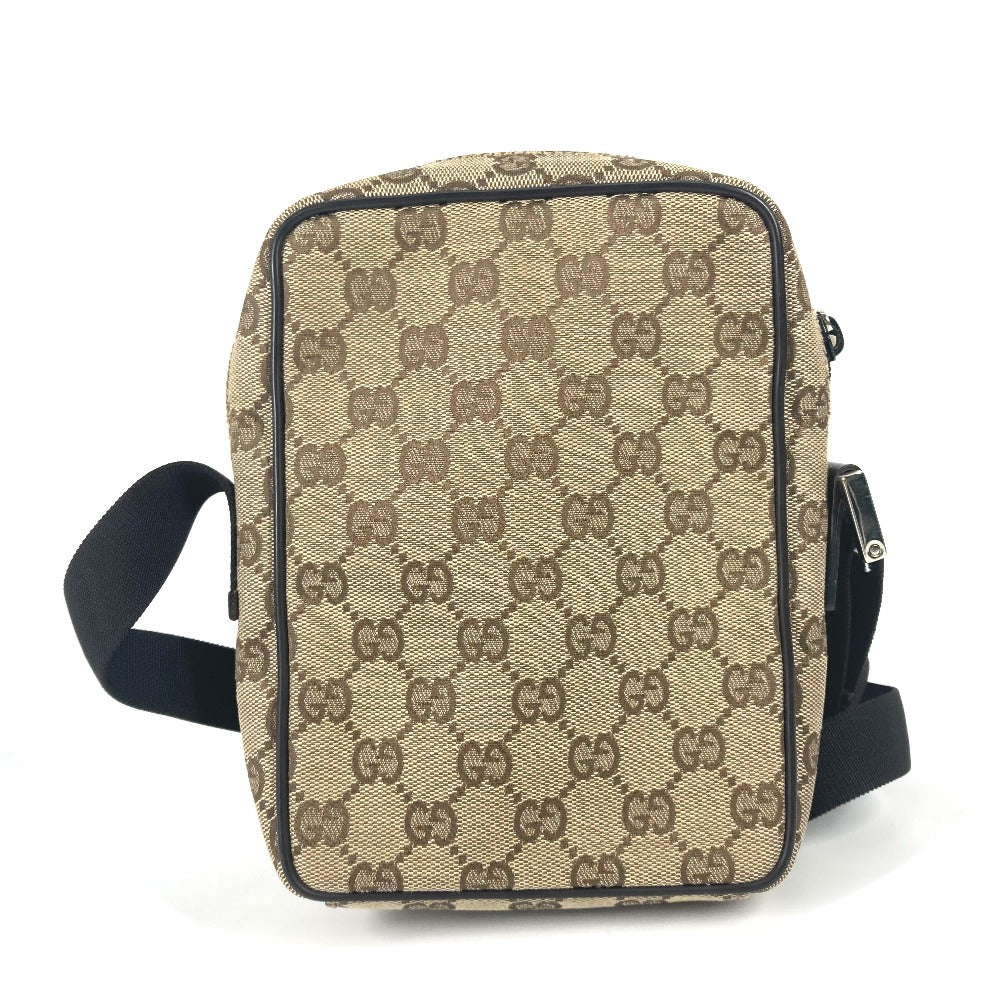 GUCCI Shoulder Bag 018 1619 Canvas / leather beige Pochette GG
