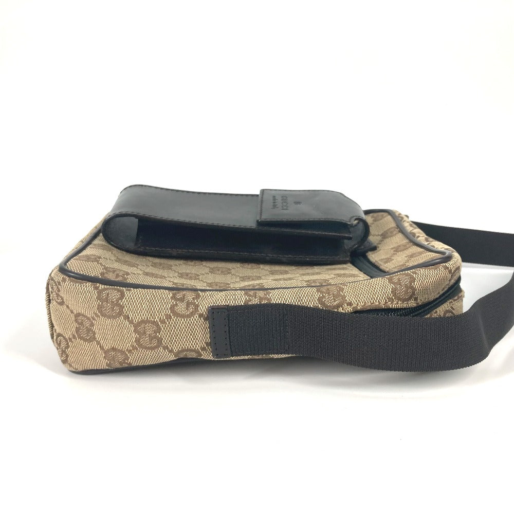 GUCCI Shoulder Bag 018 1619 Canvas / leather beige Pochette GG