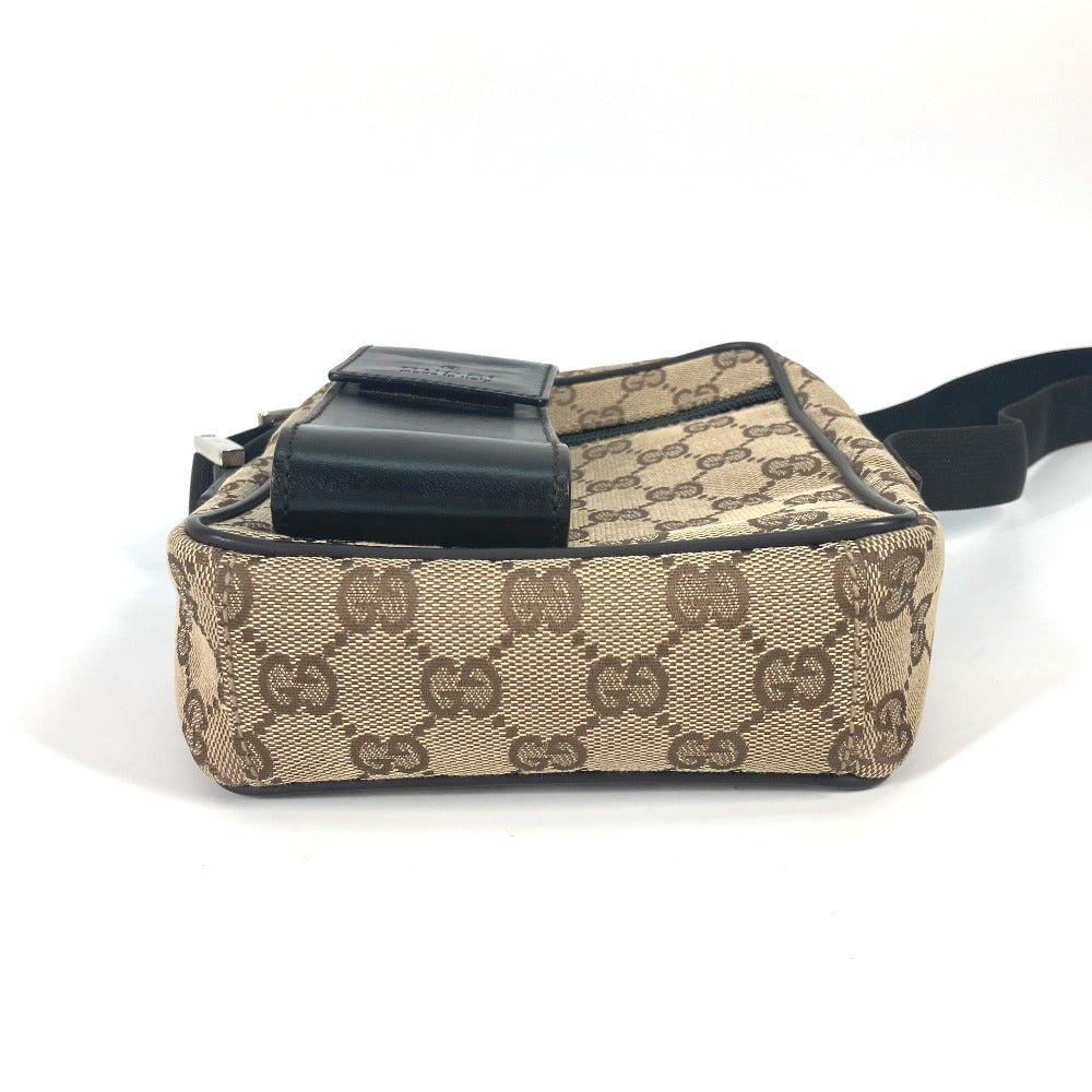 GUCCI Shoulder Bag 018 1619 Canvas / leather beige Pochette GG