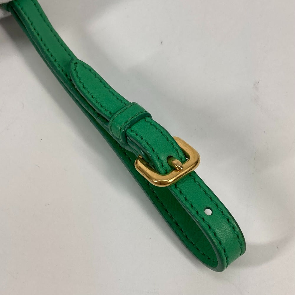 PRADA Clutch bag Nylon green Cosmetics Pouch logo