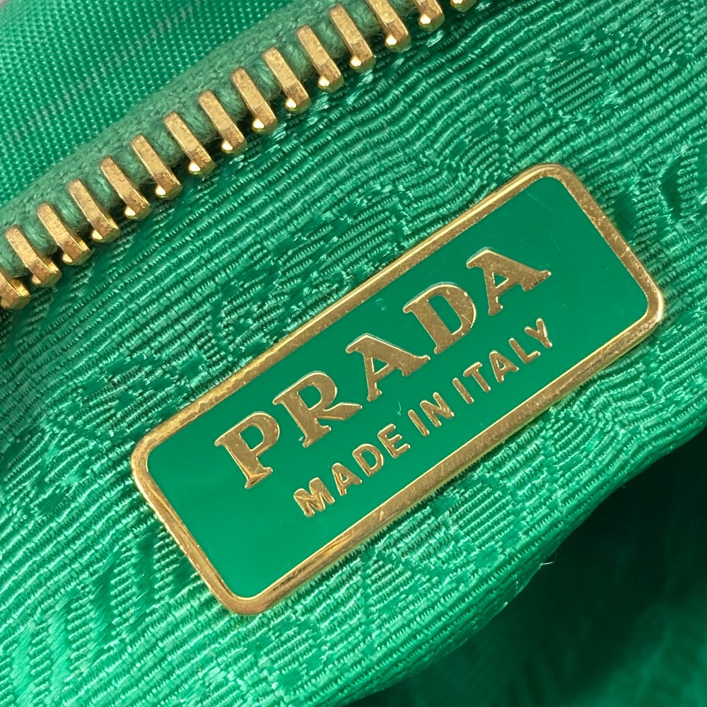 PRADA Clutch bag Nylon green Cosmetics Pouch logo