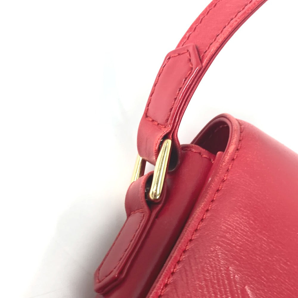 LOUIS VUITTON Shoulder Bag M63937 leather Red Opera Delph Women Used Authentic