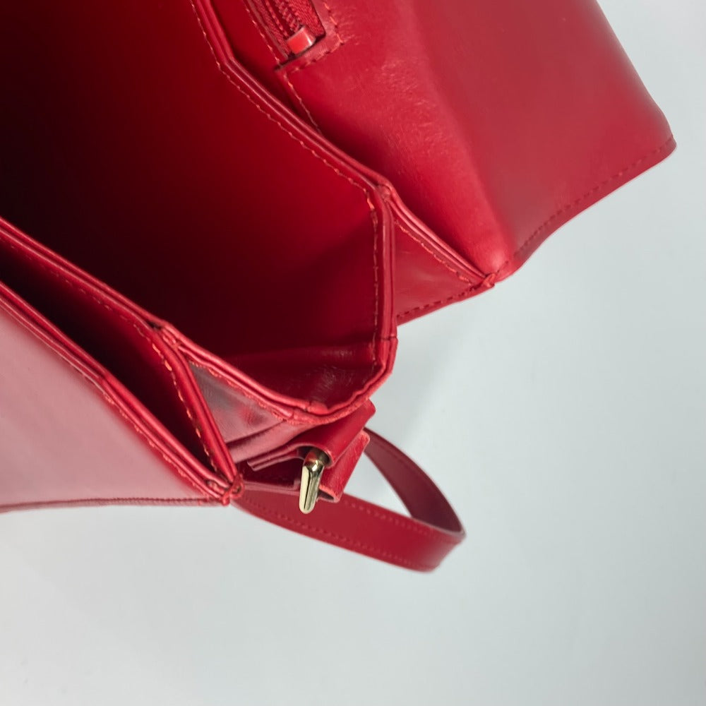 LOUIS VUITTON Shoulder Bag M63937 leather Red Opera Delph Women Used Authentic