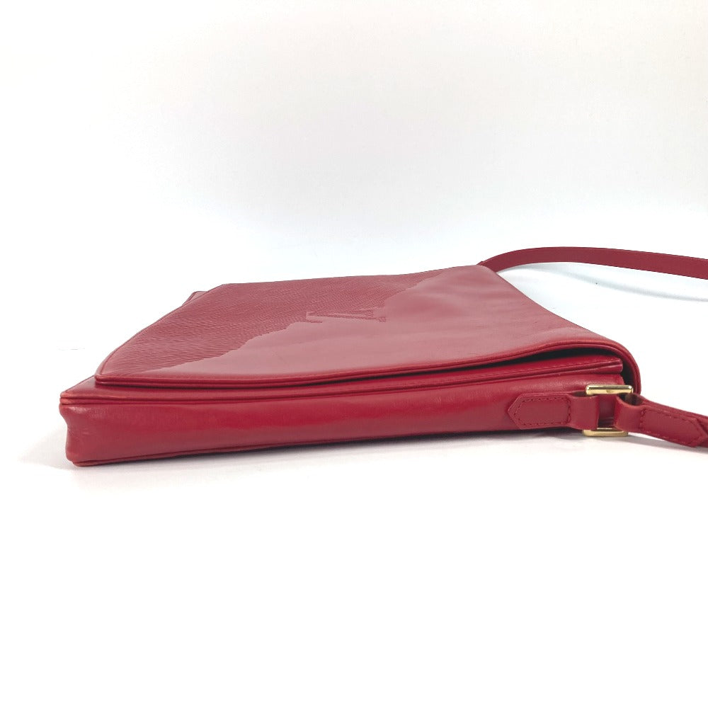 LOUIS VUITTON Shoulder Bag M63937 leather Red Opera Delph Women Used Authentic