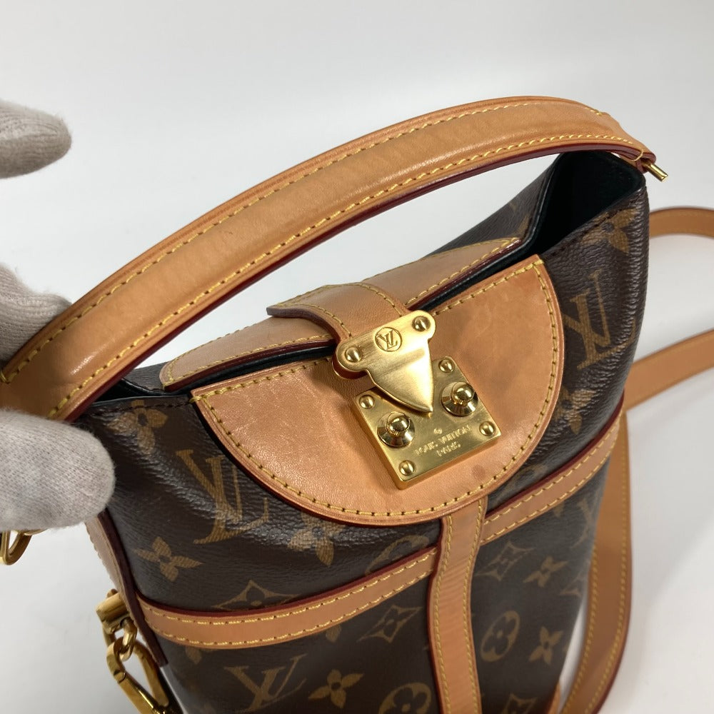 LOUIS VUITTON Shoulder Bag M43587 Monogram canvas Brown Monogram Duffel bag Women Used Authentic